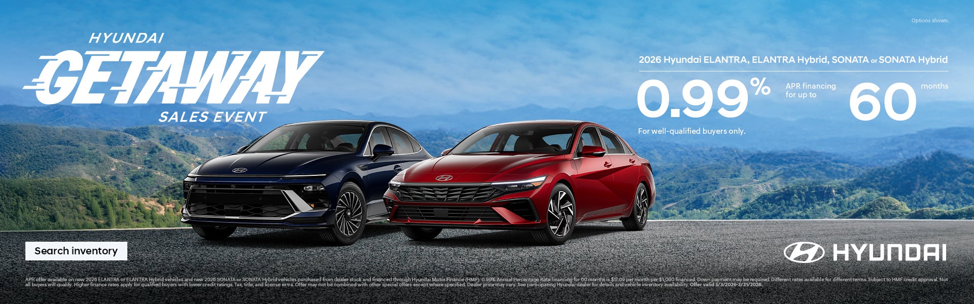 South-Central Hyundai 2026 Getaway Sales Event Offer